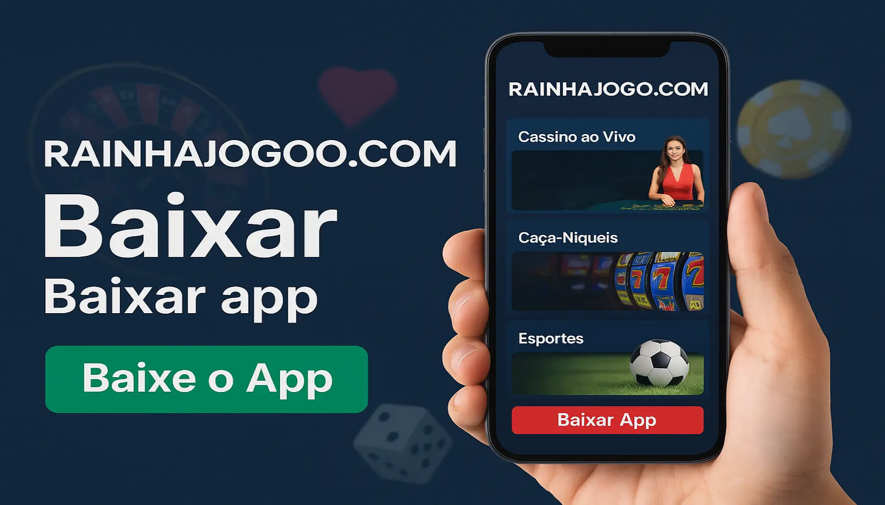 Baixar o RAINHAJOGO.COM Cassino App